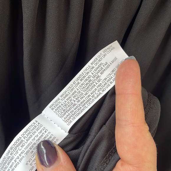 Black Tape_ Women's Tied-Strap Black Smocked Maxi Dress - Large - Picture 15 of 15